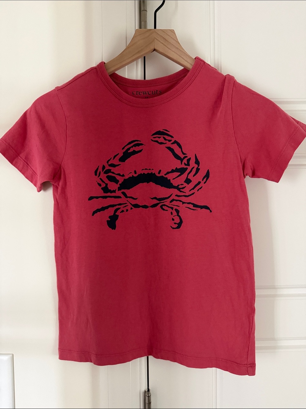Crewcuts Pink-Red Crab Graphic Short Sleeve Tee